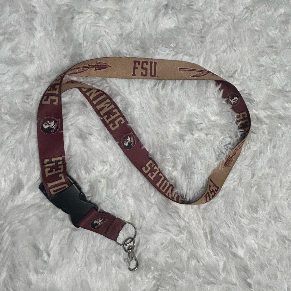 🔴2/$10 Florida State University Seminoles detachable lanyard